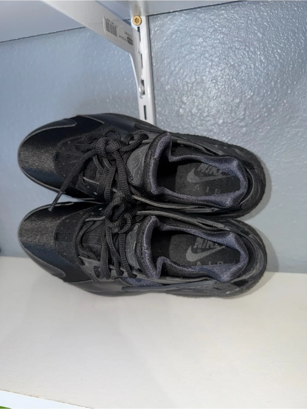 Nike Women's Black Leather & Mesh Sneakers - Picture 5 of 7
